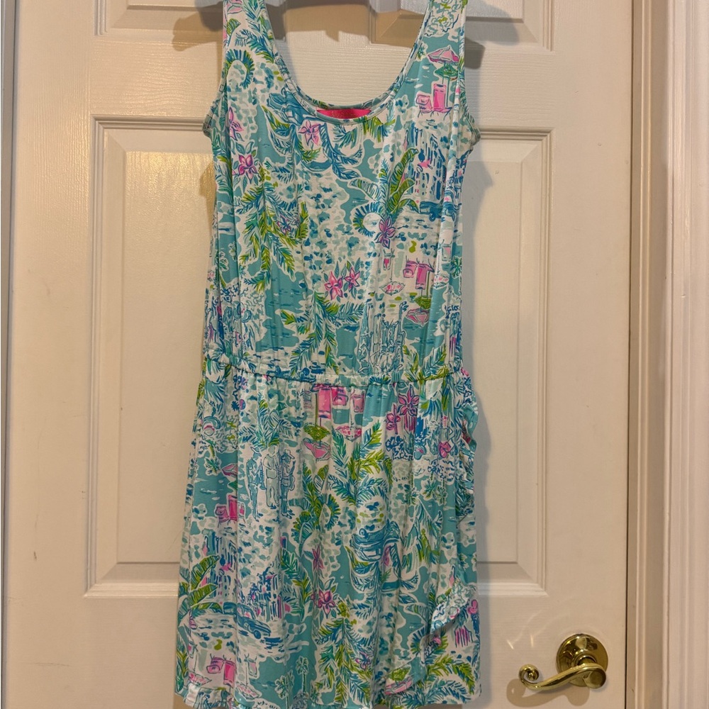 🦩🌴Lilly Pulitzer Analee Romper~What a Lovely Place EUC🦩🌴 - Picture 6 of 16